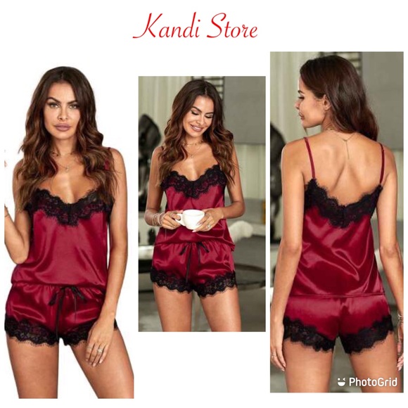 Other - Sexy Red Cami Pajamas Set
